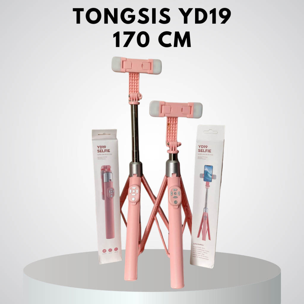 TONGSIS / TRIPOD Selfie Stick YD19S 170CM PINK SERIES