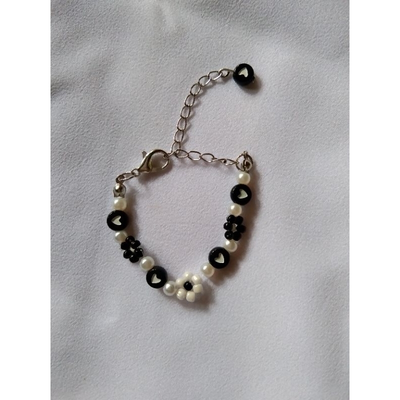 gelang manik hitam gelang manik korean style gelang lucu gelang manik viral