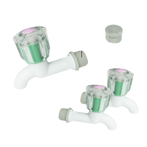 Keran Kran Sambungan Pipa Paralon Air WC Kamar Mandi PVC Tebal Portabel