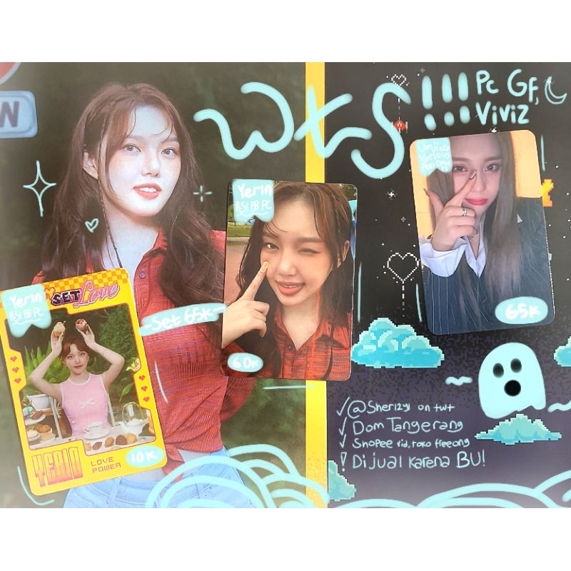 photocard murah asli official viviz & gfriend, umji, yerin various rsl