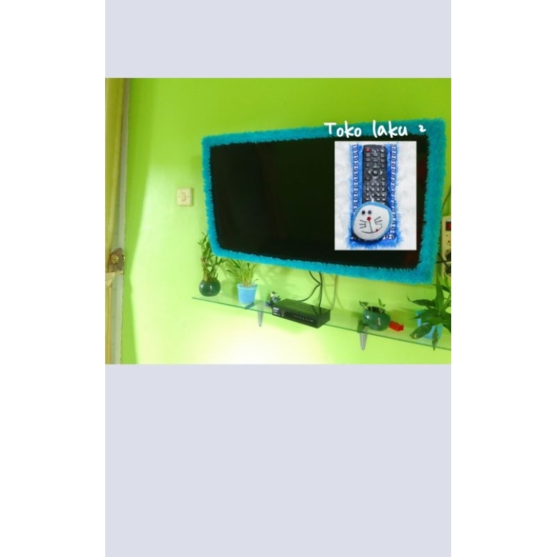 Bando tv Led 40-43 inch kain bulu rasfur+sarung remote