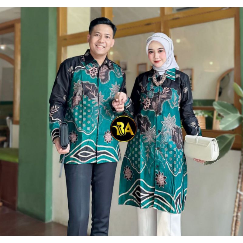 TUNIK BATIK MODERN ATASAN BATIK WANITA BAJU BATIK SERAGAM RESMI KANTOR STYLE BATIK MODERN SIZE M L X