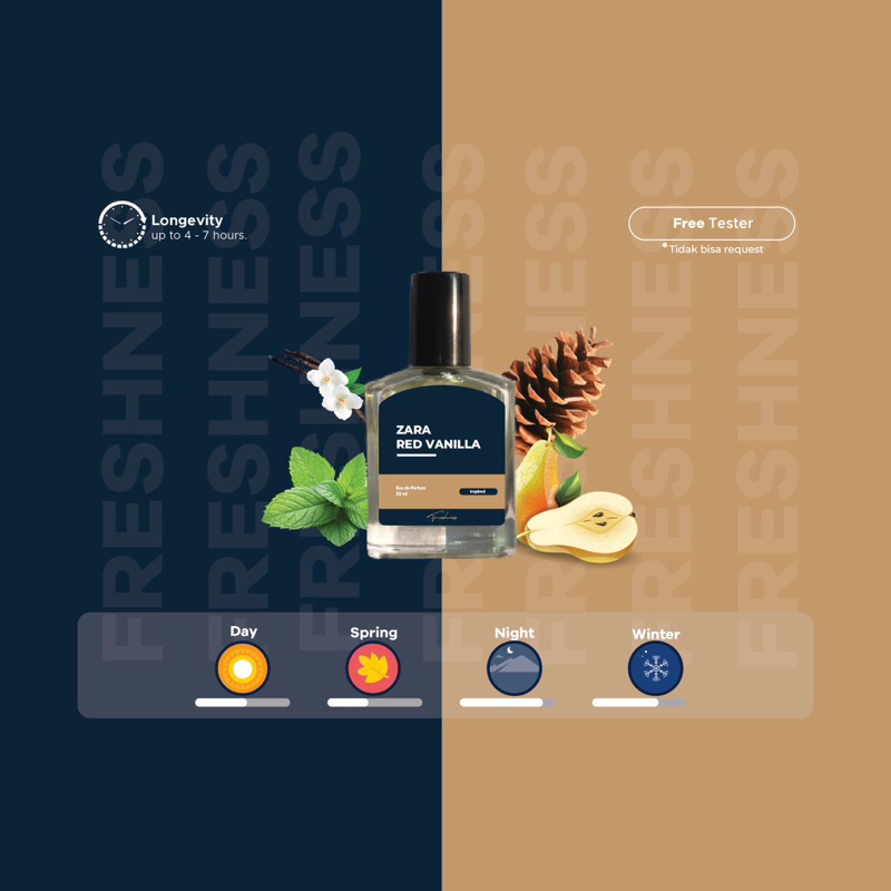 ZARA Red Vanilla Inspired parfum by Freshness Perfume