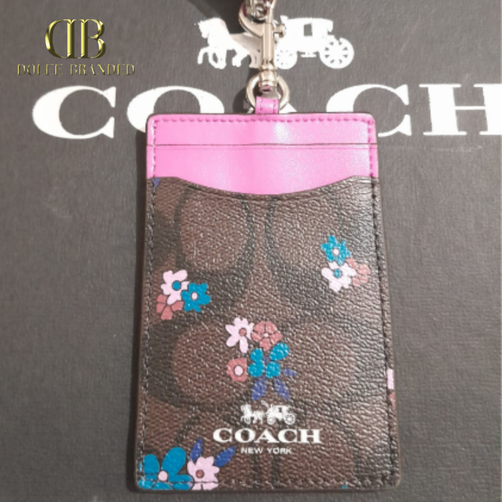

Coach ID Lanyard Signature Canvas - Brown Flower (CH 63274)