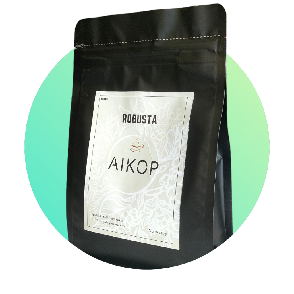 

AIKOP Kopi Biji Bubuk Robusta Roasted 250 G