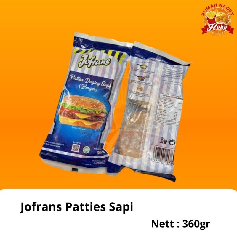 Jofrans Patties Burger Sapi