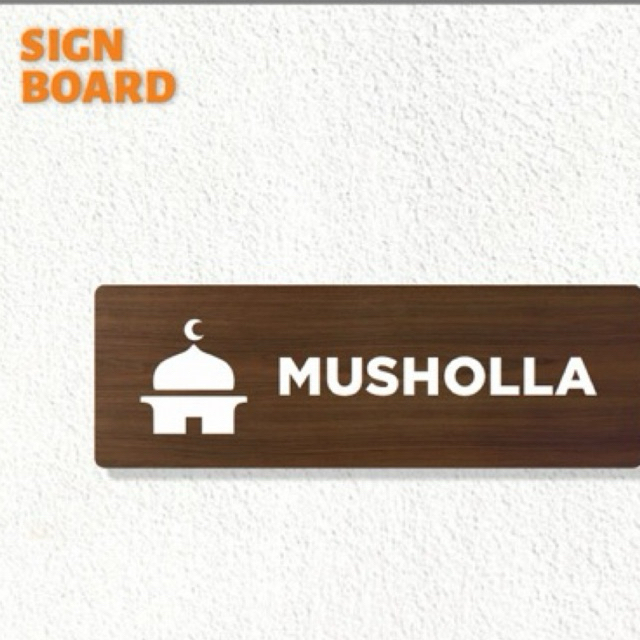 

sign akrilik mushola