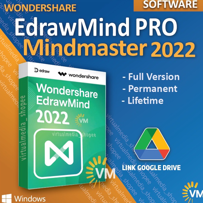 ART A86N EDRAWMIND PRO 9 FULL WONDERSHARE EDRAW MIND MINDMAPPING MINDMASTER GAMBAR CHART PIKIRAN OTA