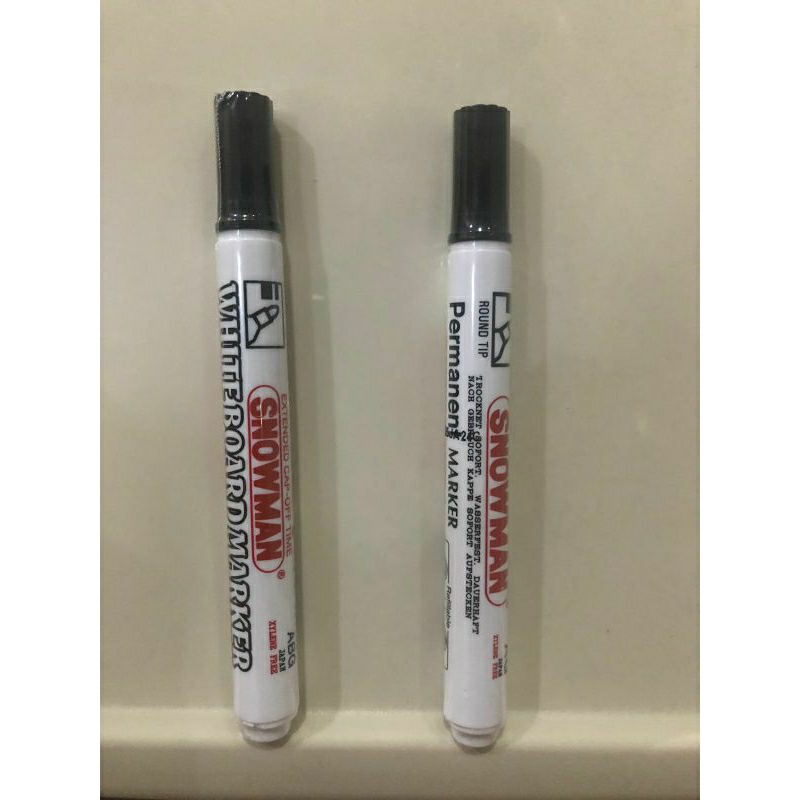 

Snowman Spidol Hitam Black Permanent / Whiteboard