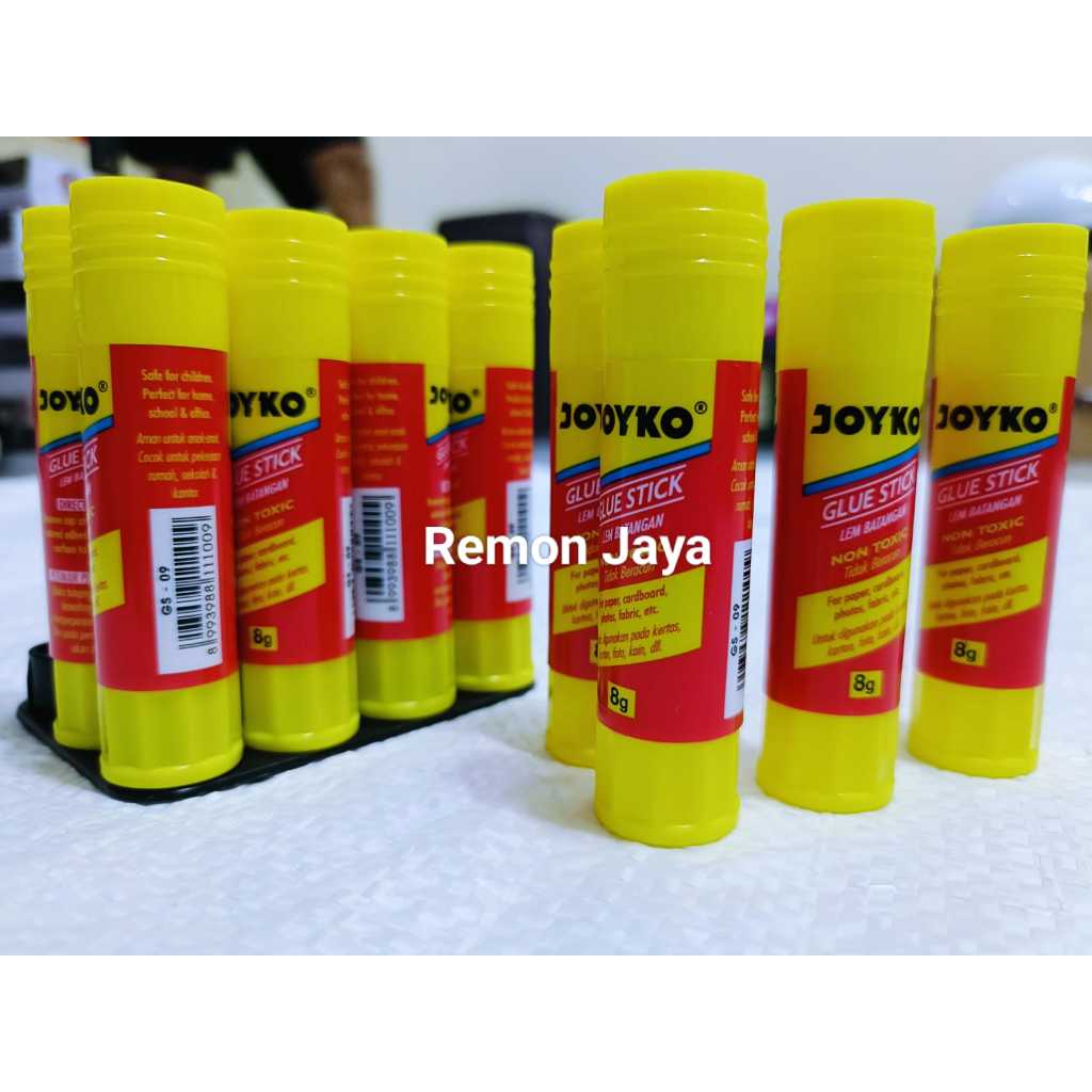 

LEM GLUE STICK JOYKO 8 GR ISI 6 DAN 3 PCS