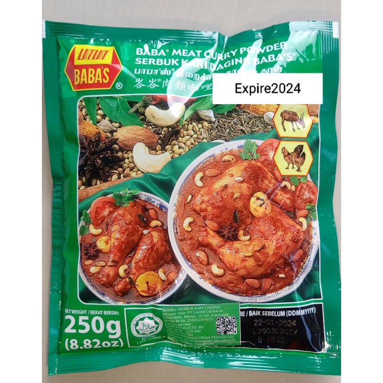 

KODE D37D Kari Daging babas 25 gr Ex 9224