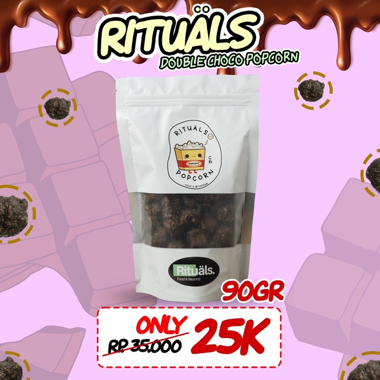

KODE O22P Rituals popcorn double choco small Homemade by Willy Kun