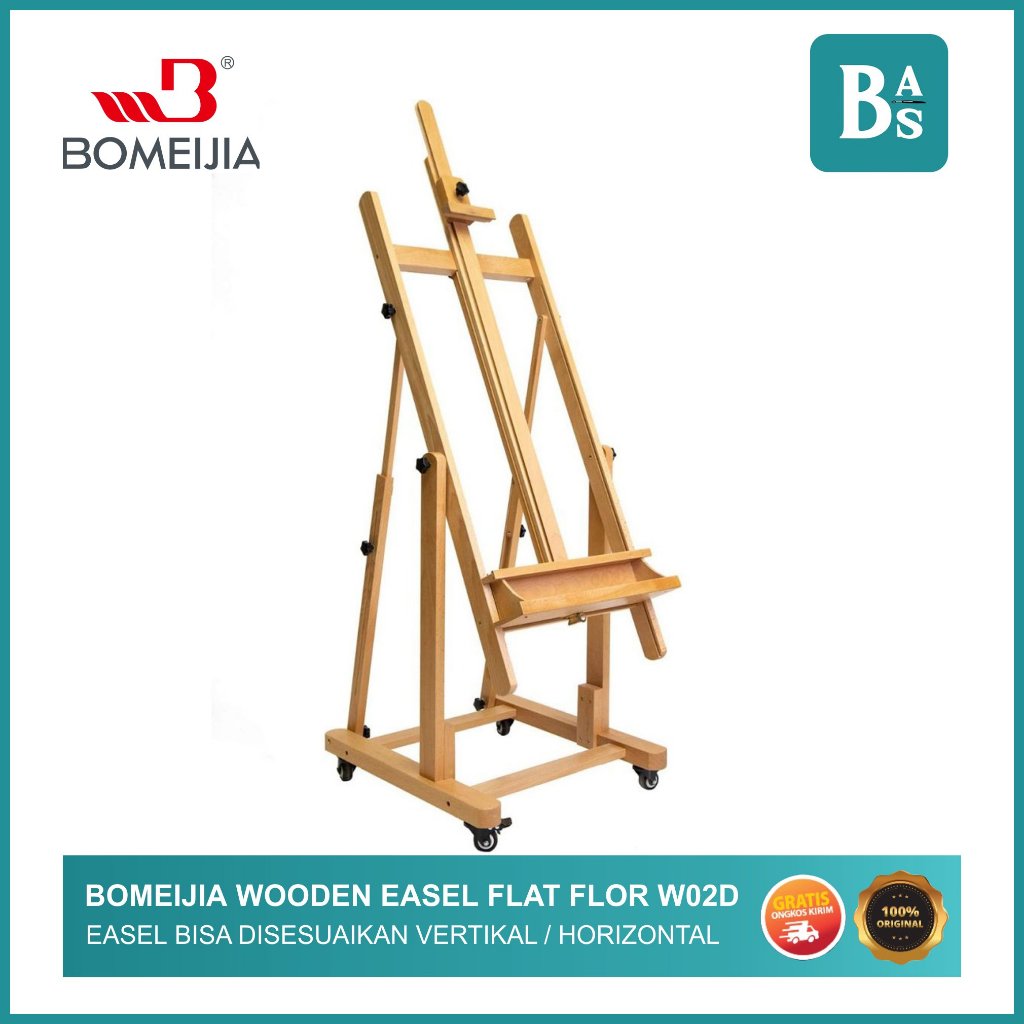 

BOMEIJIA WOODEN EASEL FLAT FLOR W02D / EASEL KAYU DATAR