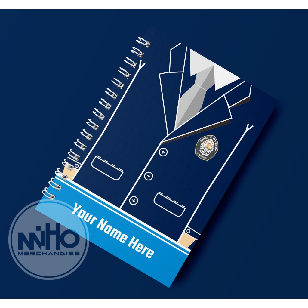 

JAS ALMAMATER UNIVERSITAS DIPONEGORO (UNDIP) Kertas HVS / Hardcover / 60 lembar / Bergaris