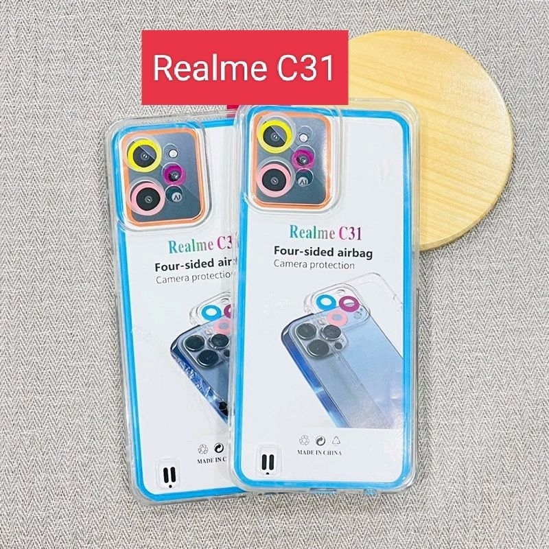 Case AIRBAG Realme C31 Softcase Camera Protection Casing TPU Bening transparan