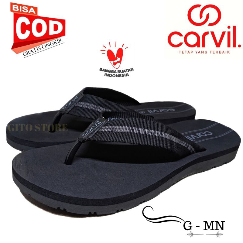 Carvil sandal pria original/sandal jepit pria