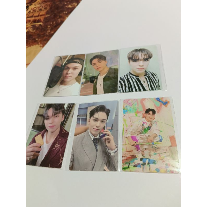Photocard Vernon Seventeen Official, Semicolon, Attacca Carver, An ode Real, FML Green, FML Pink, FT