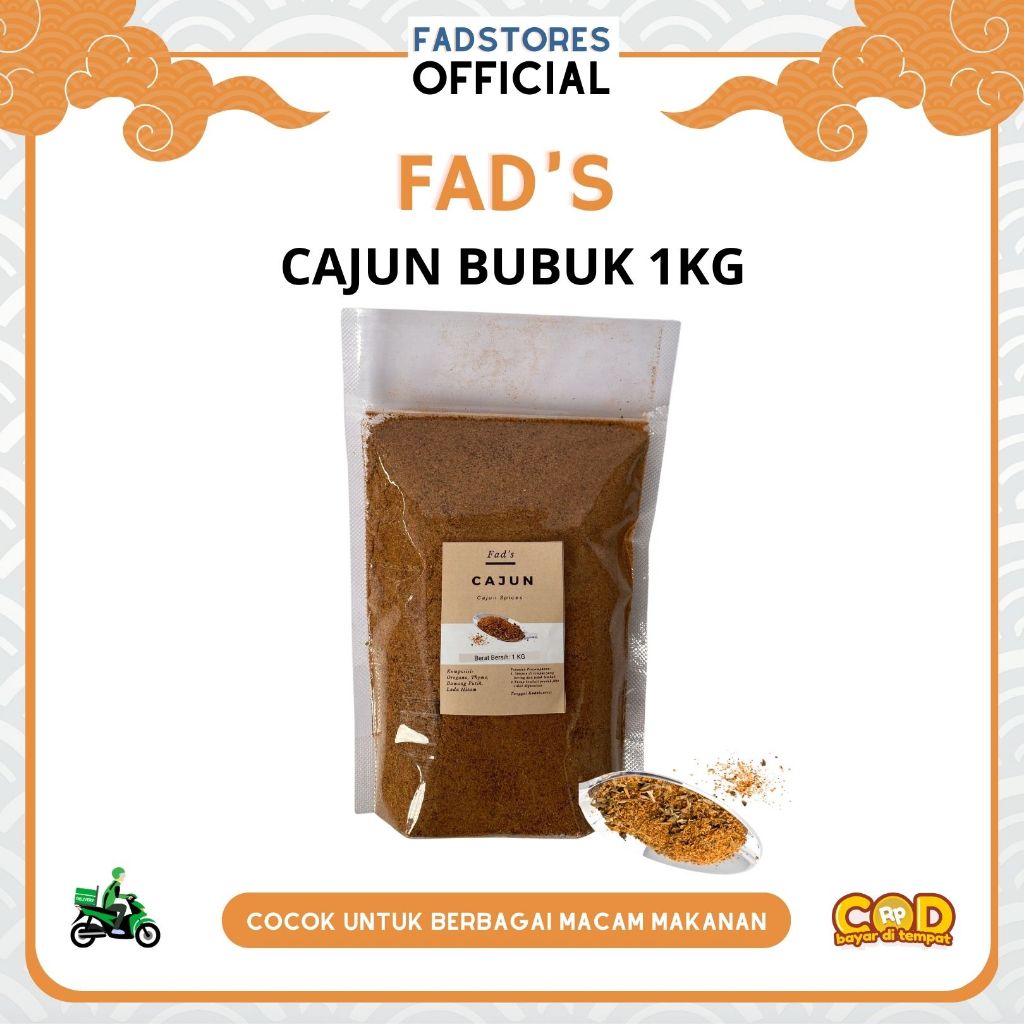 

Cajun Bubuk 1kg - Cajun Powder 1kg - Fad's Rempah Bubuk