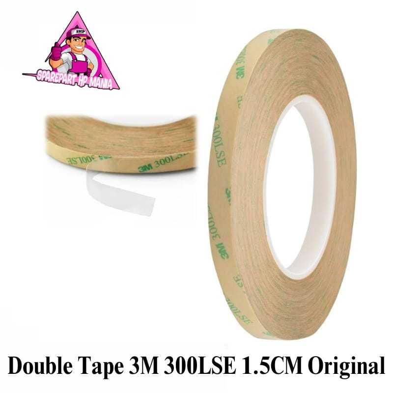 DOUBLE TAPE 3M 300LSE 1.5CM LEM PEREKAT TIPIS KUAT ORIGINAL