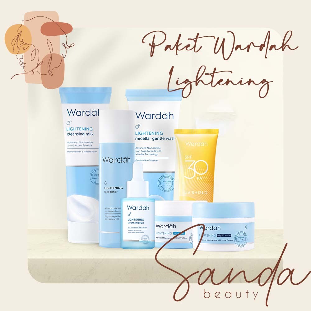 Wardah Paket Lightening Series | Paket Wardah Lightening Series | memutihkan dan mencerahkan