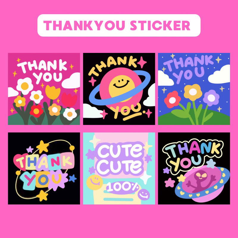 

STICKER SEGEL PACKING / STICKER THANK YOU