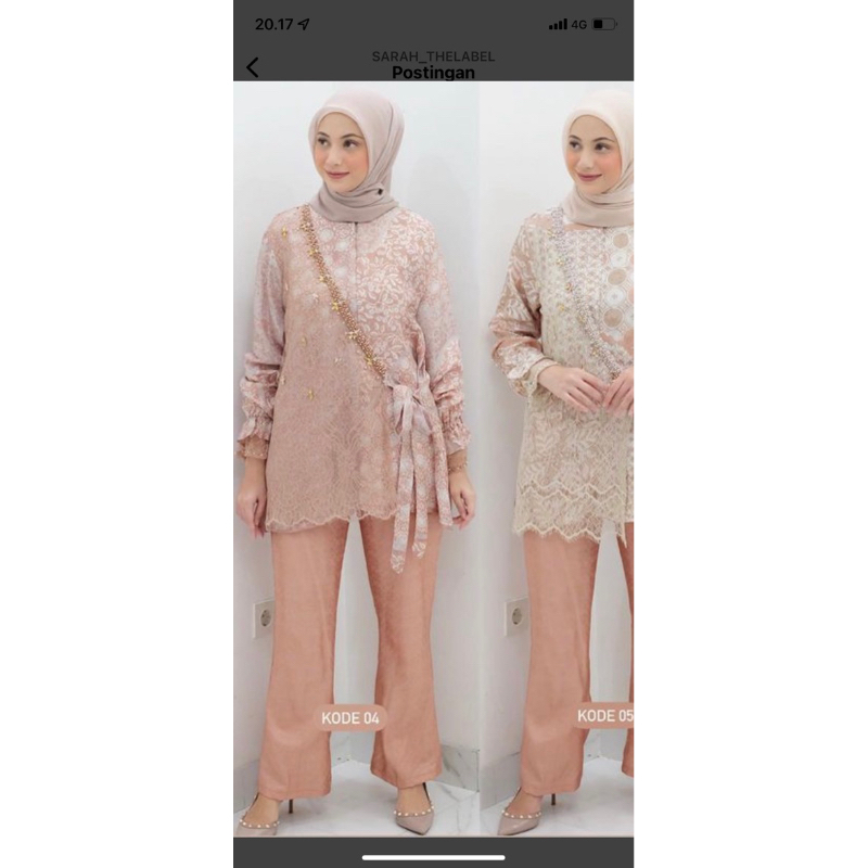 Allysa Blouse Set Sarah The Label
