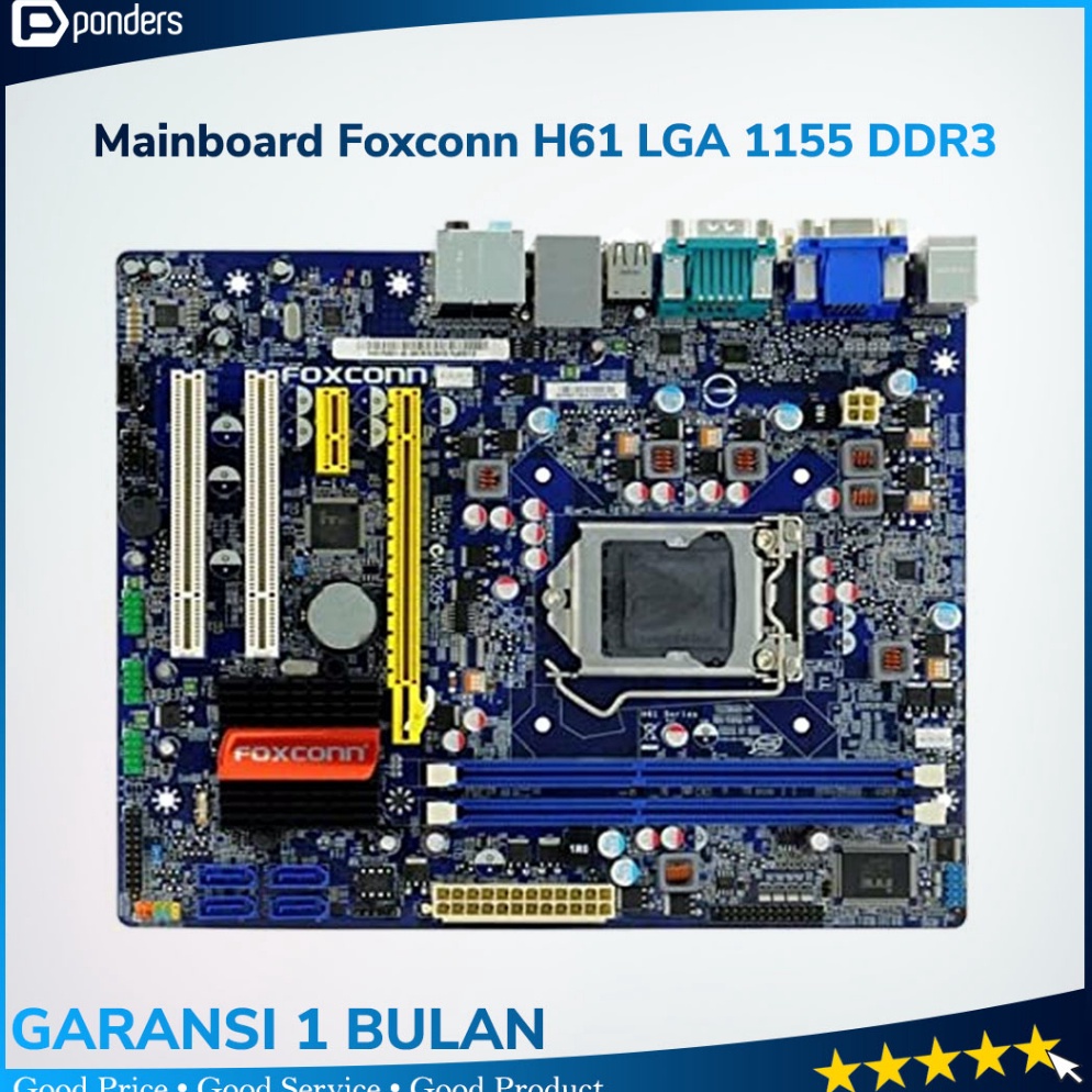 ART K76L Mainboard Foxconn H61 LGA 1155 DDR3 Support Gen3