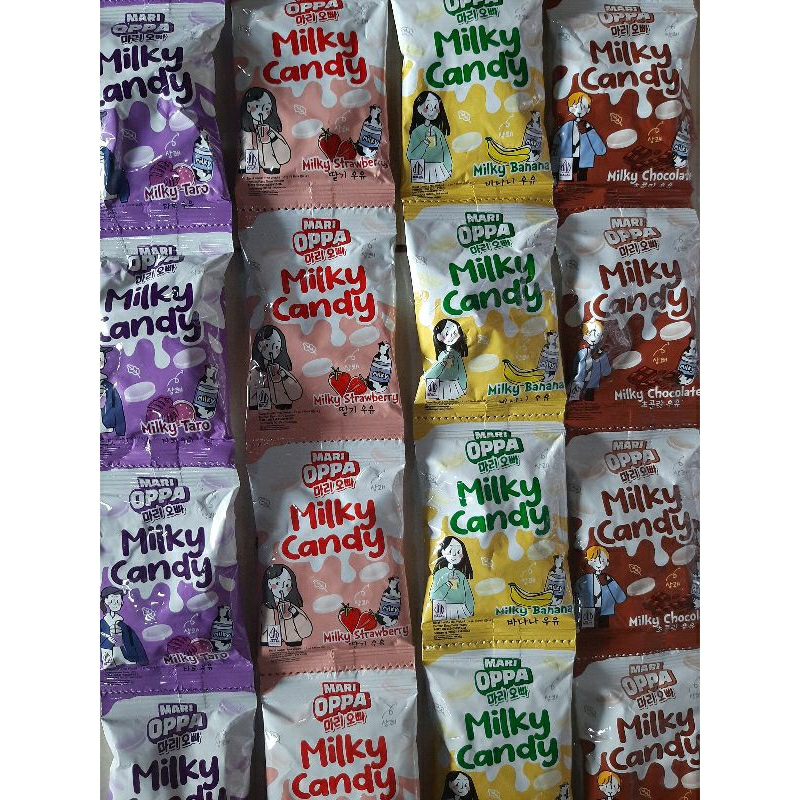 

(10 SACHET) PERMEN MARI OPPA MILKY CANDY 12 GRAM