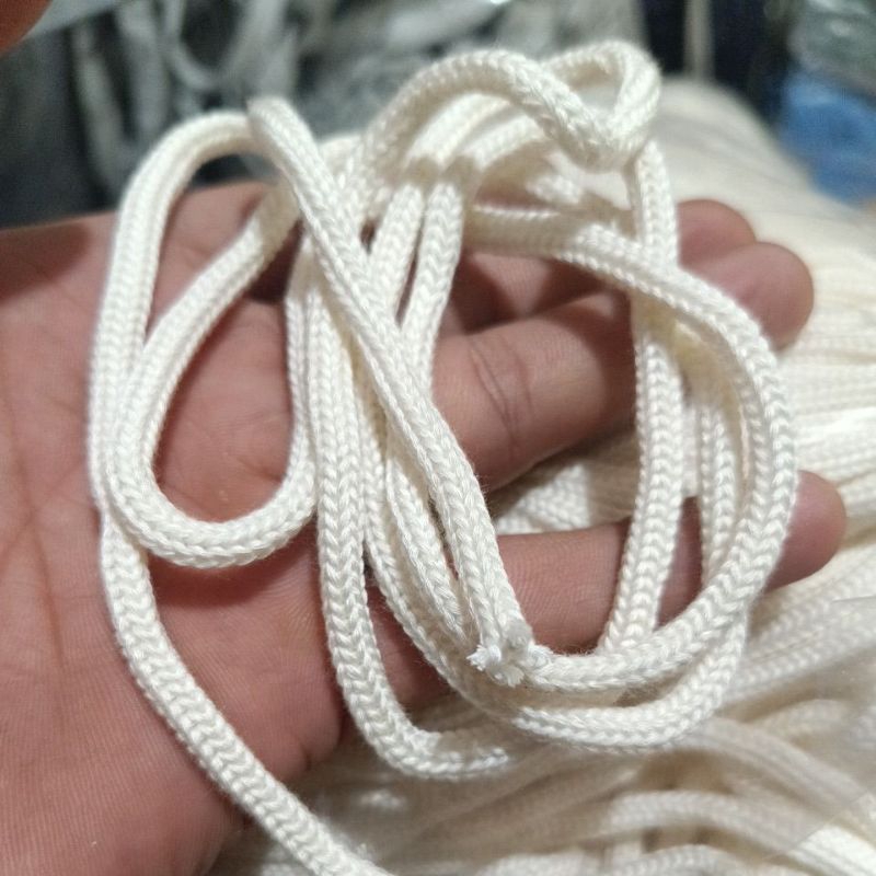 tali kur bulat katun 5 mm tali bulat katun 5mm tali kepang jarum 5mm