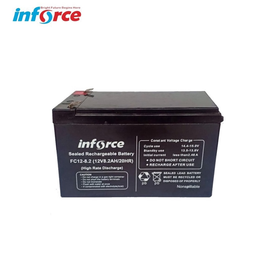 ART E77V Inforce Baterai UPS INFORCE Battery 12 V  8 AH 12V 8 AH 82 AH