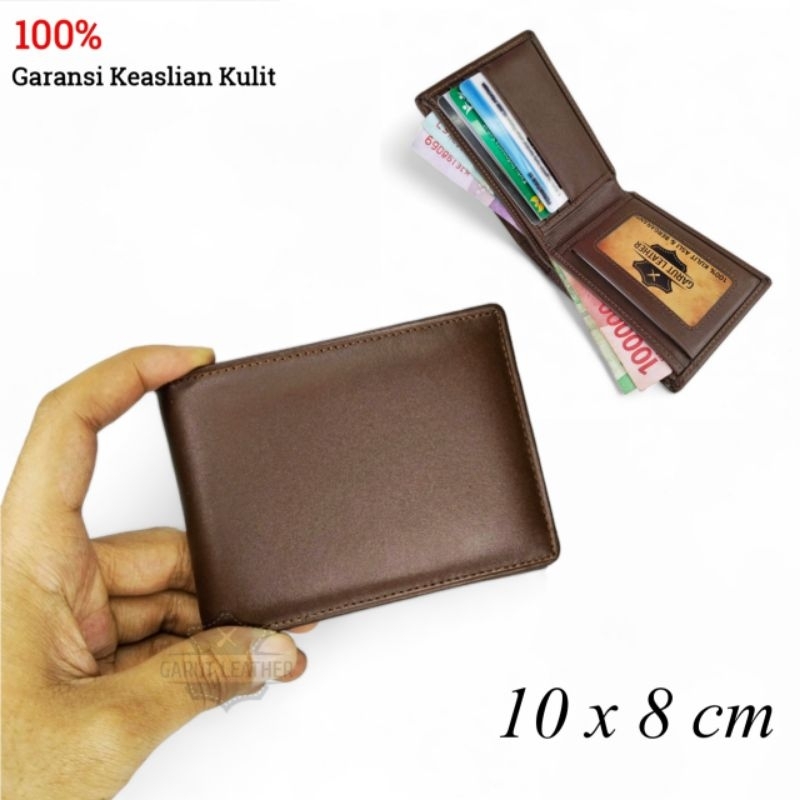 Dompet Mini Pria Kulit Asli Original Lipat Kecil Tipis