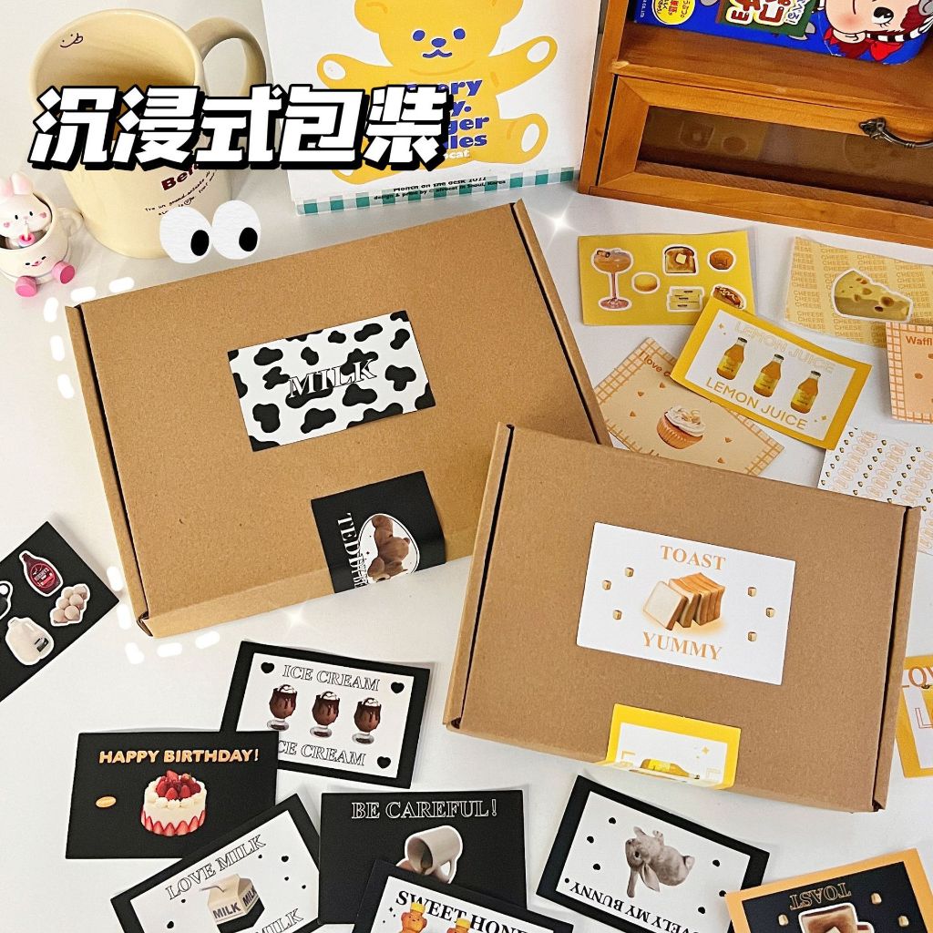 

【MAPLESOL】26 40 Pcs AESTHETIC STICKER BOX SERBAGUNA 9 Style Heart Retro Decorative Stickers Laptop Notebook Water Cup Case Hp segel Box STICKER SEGEL BOX/STICKER PACKING ONLINE SHOP/STICKER BOX HAMPERS
