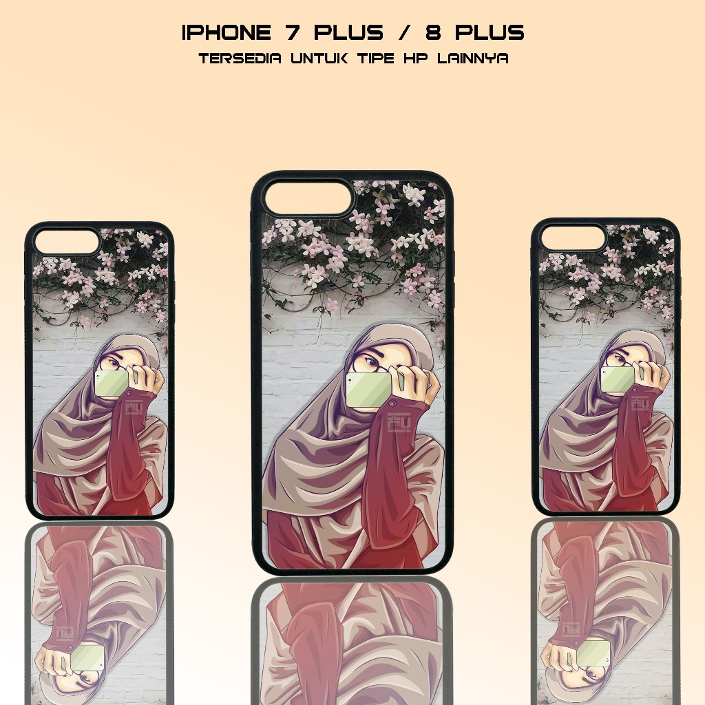 Case Iphone 7 Plus / 8 Plus - Casing Iphone 7 Plus / 8 Plus - ( HIJAB ) - Case Glossy - Case Hp - Ca