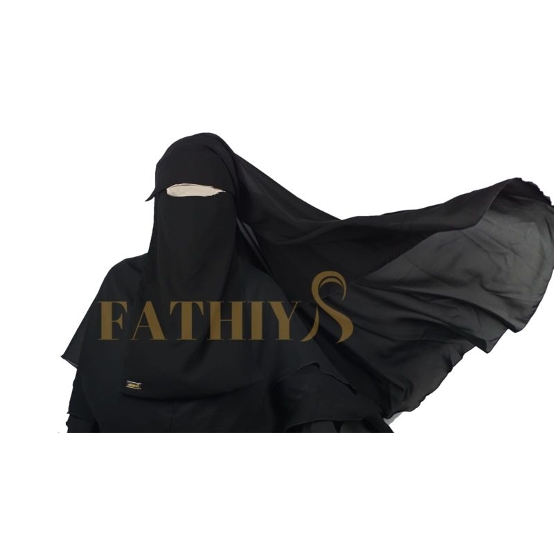 Cadar niqob long Yaman Poni fathiya murah nyaman lembut syari