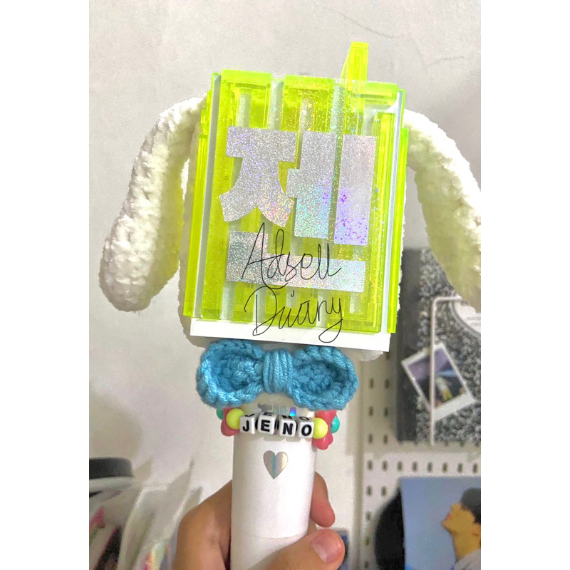 Aksesoris lightstick name tag/DECO NAME TAG/ gelang LS lightstick EXO NCT AESPA SUJU