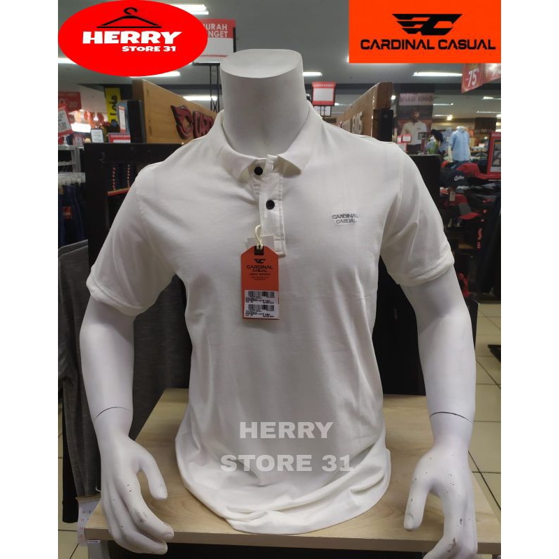 KAOS WANGKY CARDINAL CASUAL ORIGINAL REGULER PUTIH