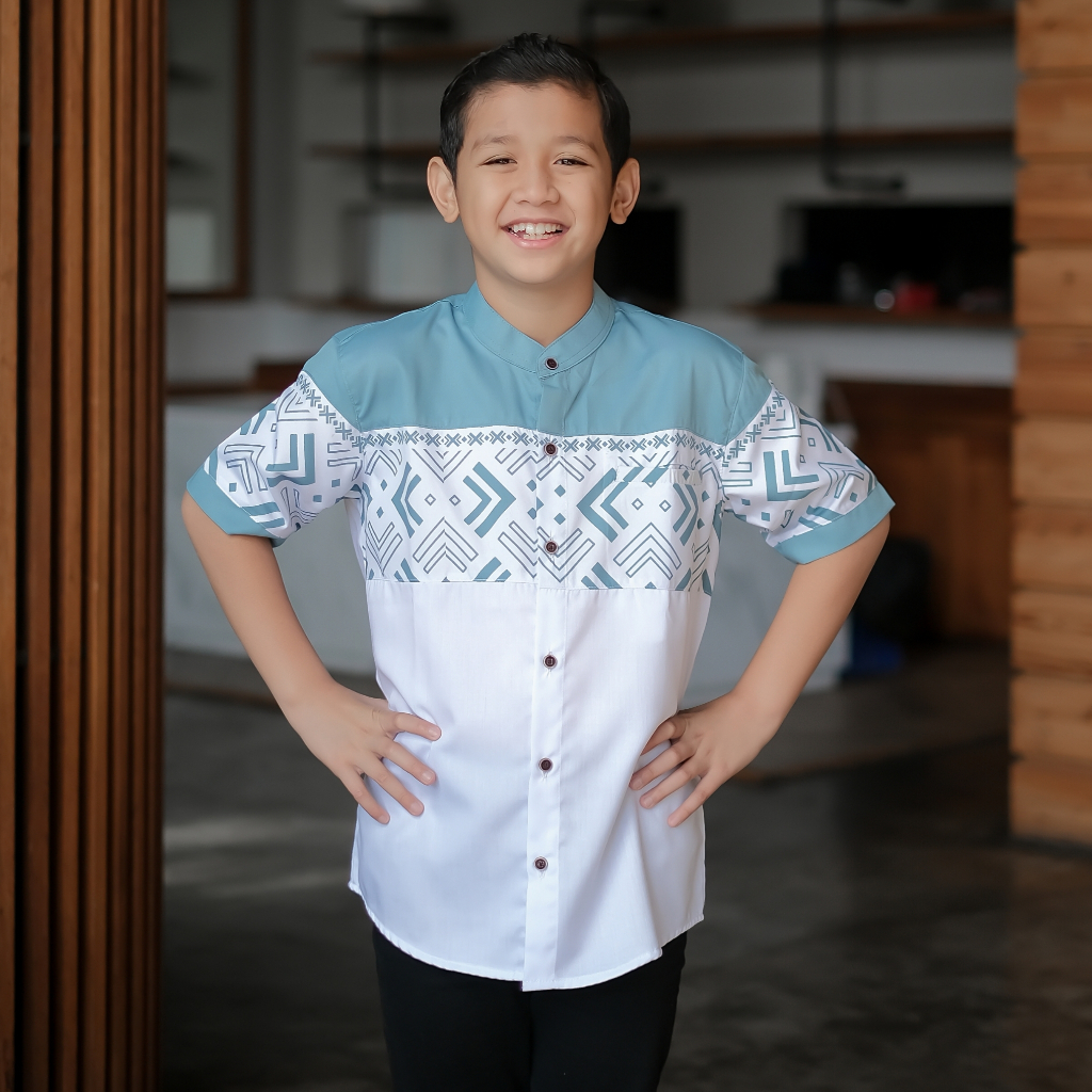 Baju Koko Anak Laki Laki Batik Songket Bahan Toyobo Dalah Muslim