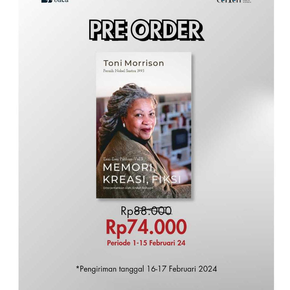 Buku Memori, Kreasi, Fiksi (Esai-Esai Pilihan Vol.1) - Toni Morrison