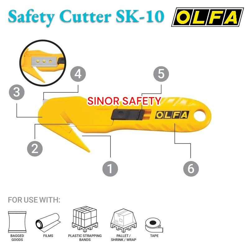 

Olfa Cutter Safety SK-10 Pemotong Tali Strapping PP