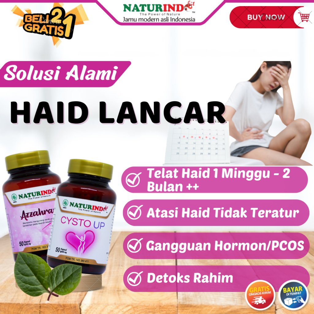Obat Telat Siklus Menstruasi Pelancar Haid Telat Datang Bulan Ampuh 50 Kapsul