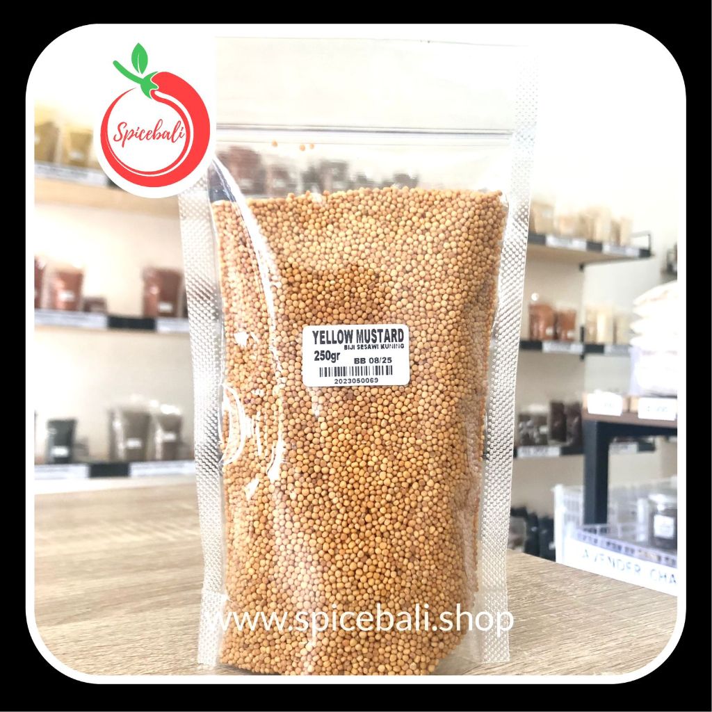 

Biji Sesawi Kuning 250 gr / Yellow Mustard Seeds 250 gr / Yellow Mustard Seed