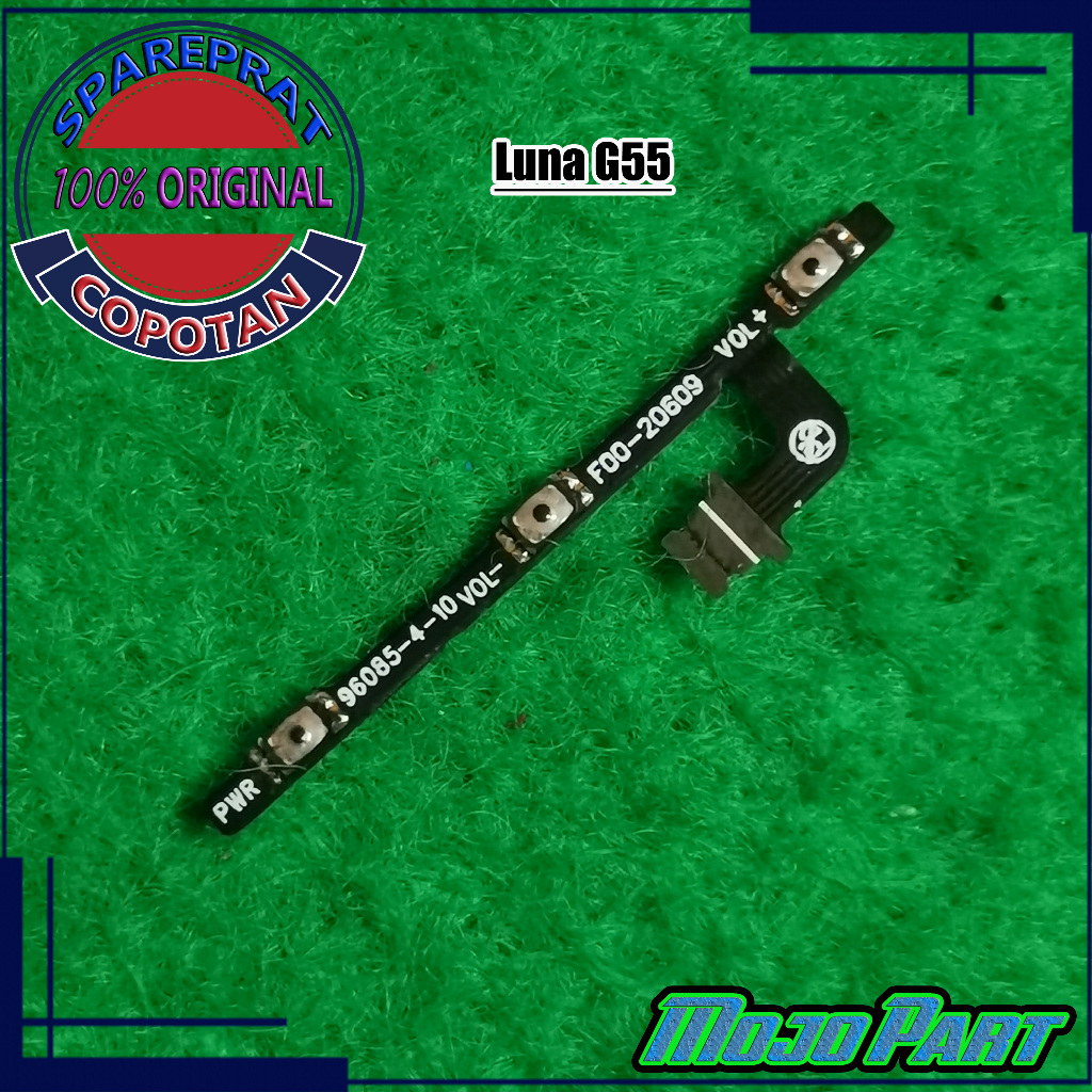 Luna G55 Fleksibel flexible tombol power on off dan volume copotan