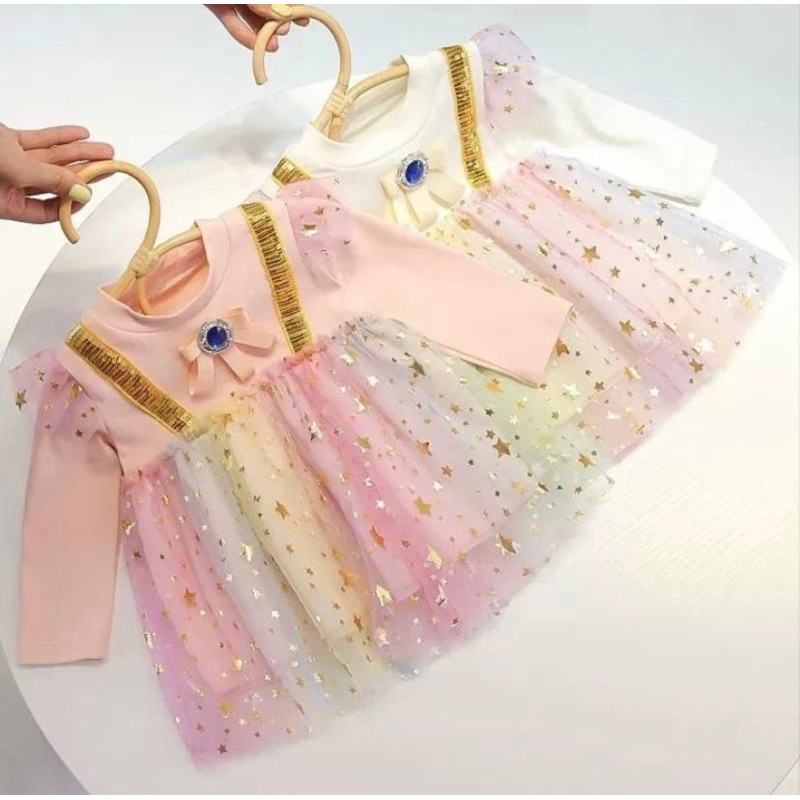 Dress tutu anak perempuan import size baby-2 tahun