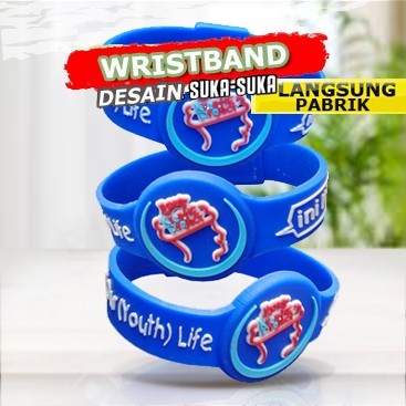 Paket Grosir WRISTBAND RUBBER GELANG KARET PROMOSI CUSTOM DI JAKARTA DESAIN SENDIRI