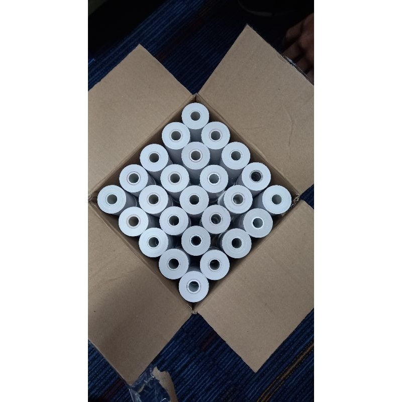 

Paperroll/Kertas Termal polos bekas 1 Dus (100 pcs) 56x38