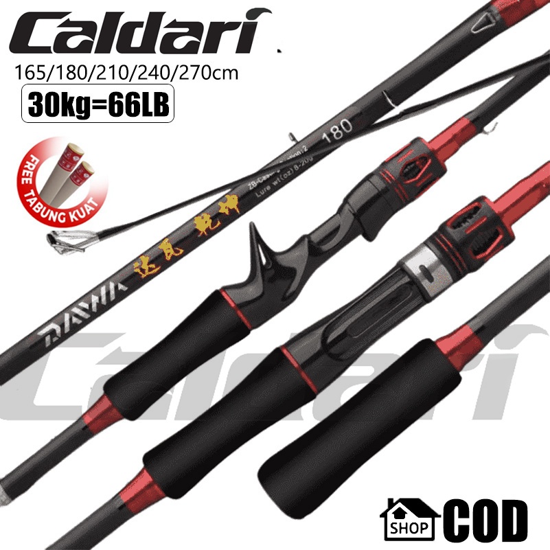 DAIWA Joran Pancing Carbon Sutet 30kg Joran Fiber Solid 1.65m-2.7m Joran bc Daido Spinning Casting