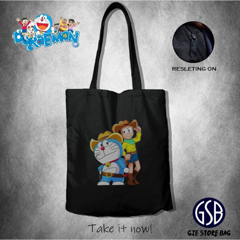 Tas Totebag Wanita Terbaru Motif Doraemon Tas Slempang Fashions wanita karakter