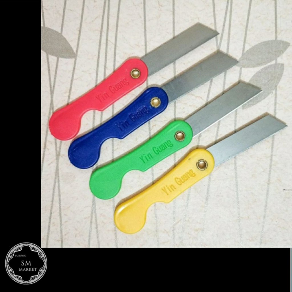 

Pisau Cutter Lipat Mini - Alat bantu potong kertas - Cuter kecil - Biru