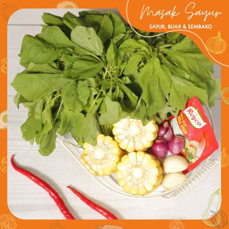 

Paket Sayur Bayam jagung Bening Siap masak