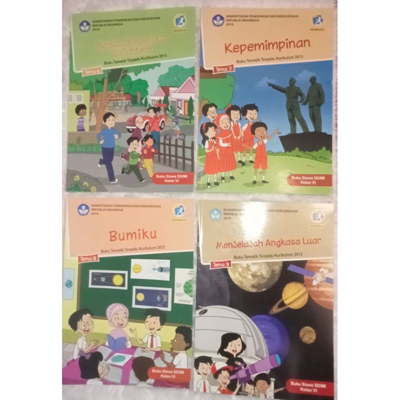 

Buku Paket Tema 6,7,8,9 Kelas 6 SD (Dapat 4 Buku)